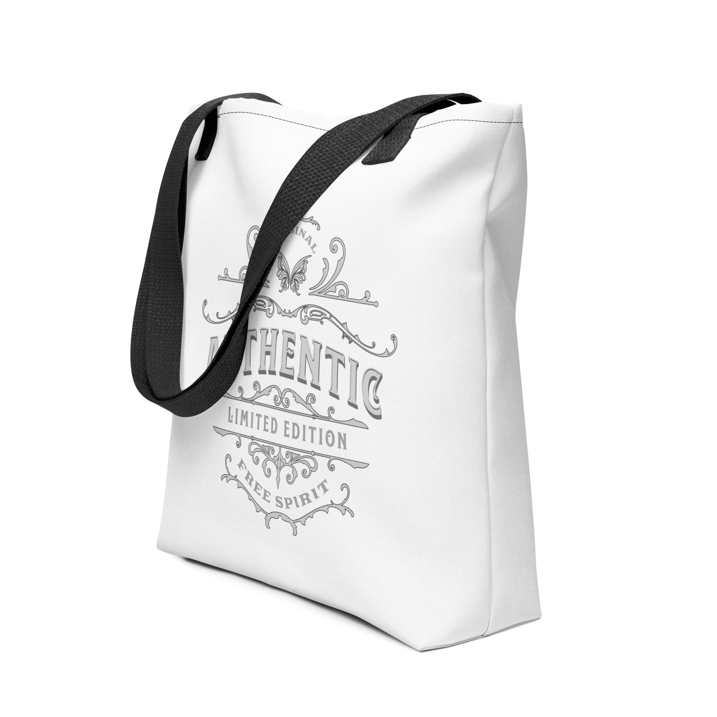 authentic-free-spirit-vintage-graphic-tote-bag-white-15x15-front-side-view-Dreamy Phoenix