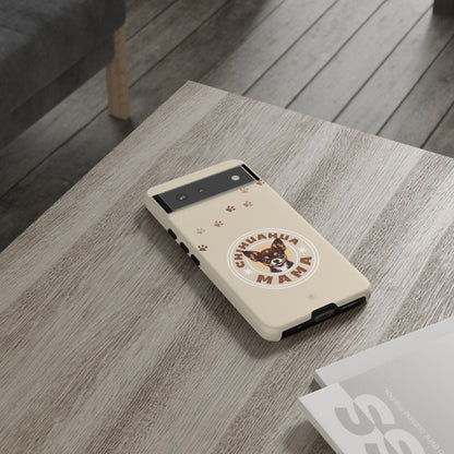 Chihuahua Mama - (Brown) Tough Dual Layer Phone Case
