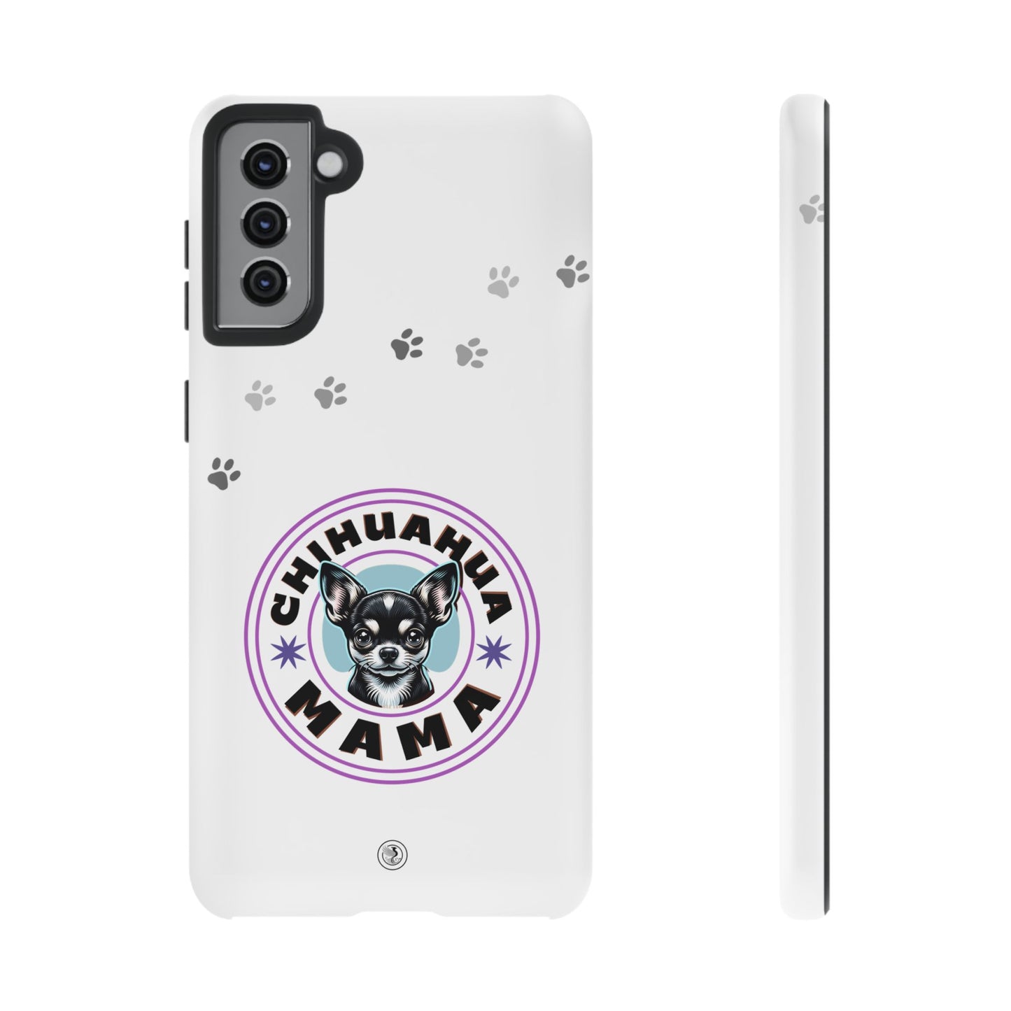 Chihuahua Mama - (Black) Tough Dual Layer Phone Case