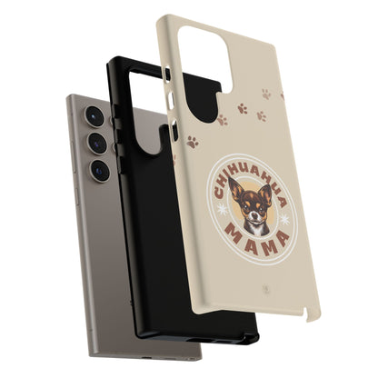 Chihuahua Mama - (Brown) Tough Dual Layer Phone Case