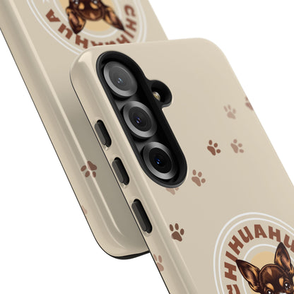 Chihuahua Mama - (Brown) Tough Dual Layer Phone Case