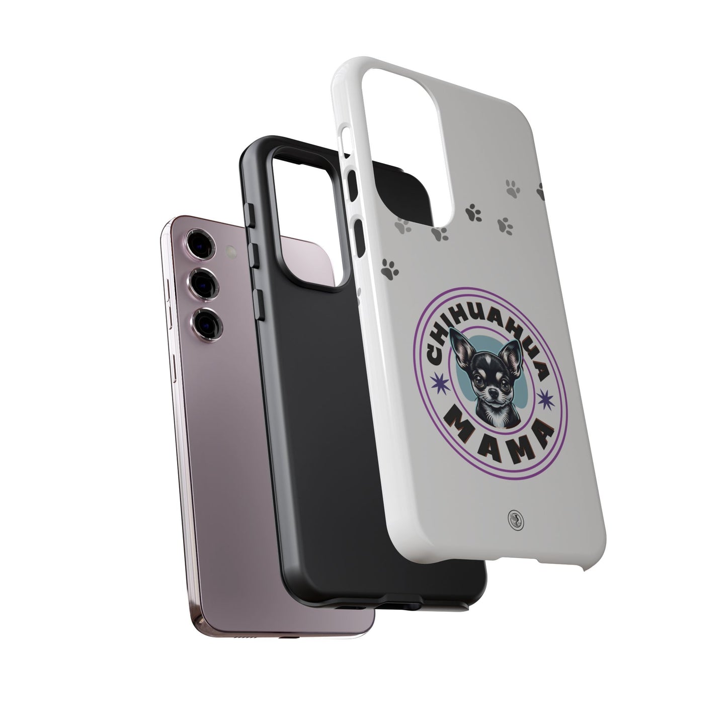 Chihuahua Mama - (Black) Tough Dual Layer Phone Case