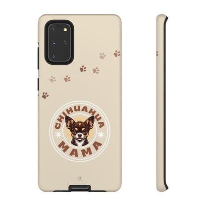 Chihuahua Mama - (Brown) Tough Dual Layer Phone Case
