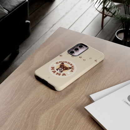 Chihuahua Mama - (Brown) Tough Dual Layer Phone Case