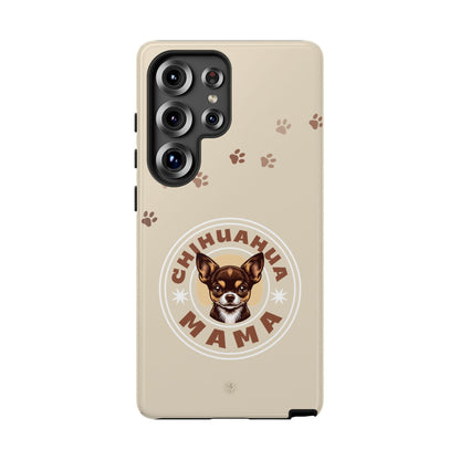 Chihuahua Mama - (Brown) Tough Dual Layer Phone Case