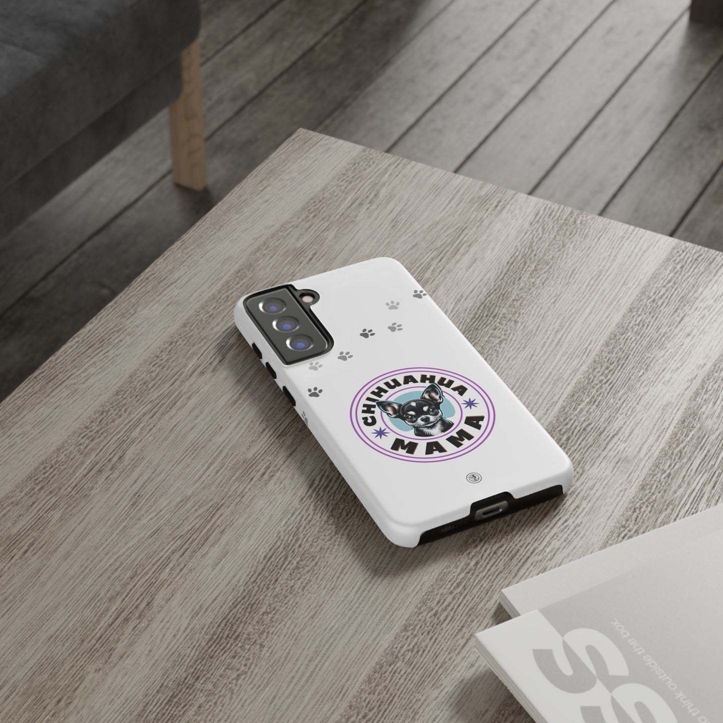 Chihuahua Mama - (Black) Tough Dual Layer Phone Case