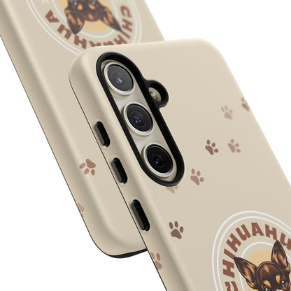 Chihuahua Mama - (Brown) Tough Dual Layer Phone Case
