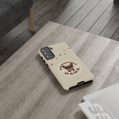 Chihuahua Mama - (Brown) Tough Dual Layer Phone Case
