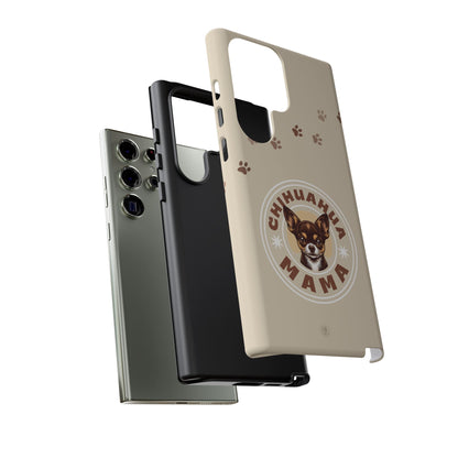 Chihuahua Mama - (Brown) Tough Dual Layer Phone Case