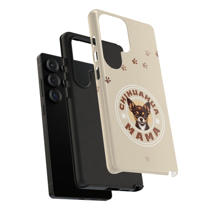 Chihuahua Mama - (Brown) Tough Dual Layer Phone Case