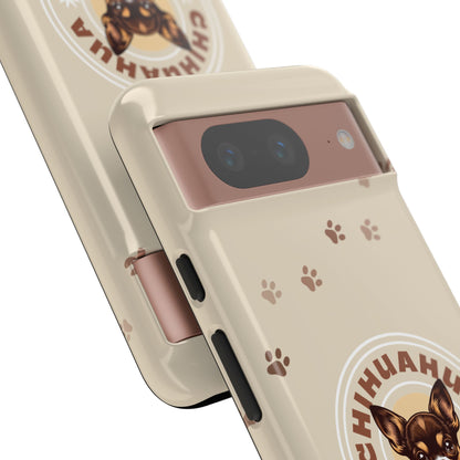 Chihuahua Mama - (Brown) Tough Dual Layer Phone Case