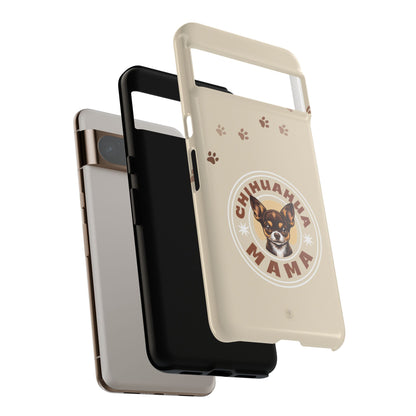 Chihuahua Mama - (Brown) Tough Dual Layer Phone Case