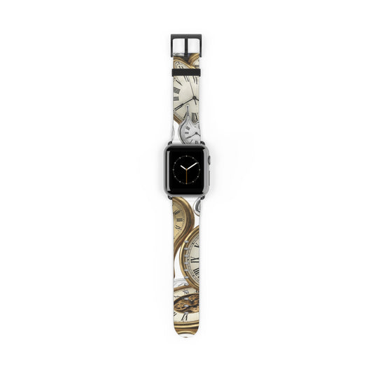 in-the-moment-melting-clocks-on-white-coloured-background-exclusive-apple-watch-band-Dreamy Phoenix