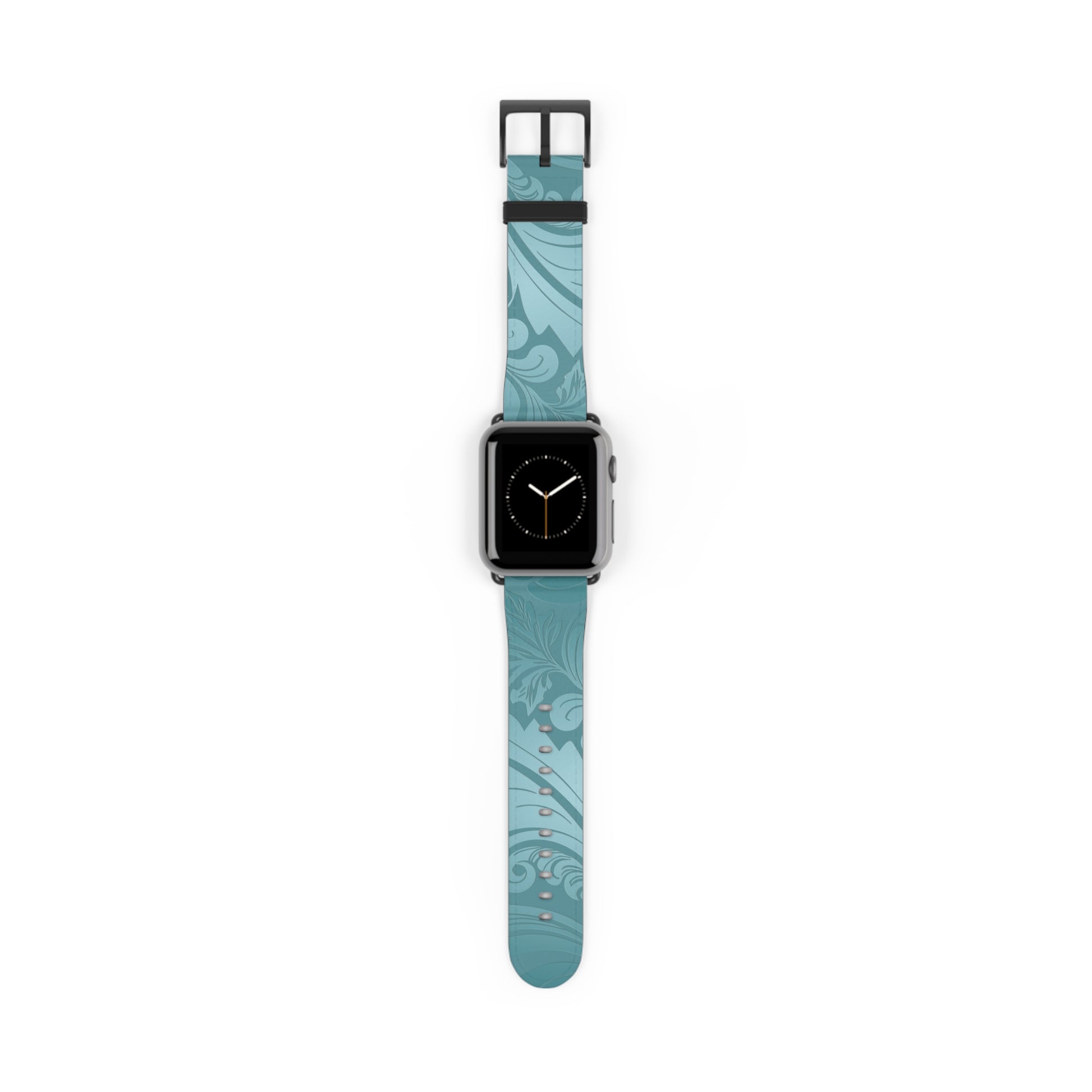 velvet-bloom-aqua-coloured-damask-print-exclusive-apple-watch-band-Dreamy Phoenix