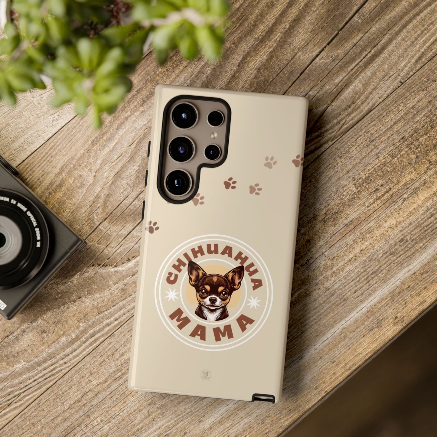 Chihuahua Mama - (Brown) Tough Dual Layer Phone Case