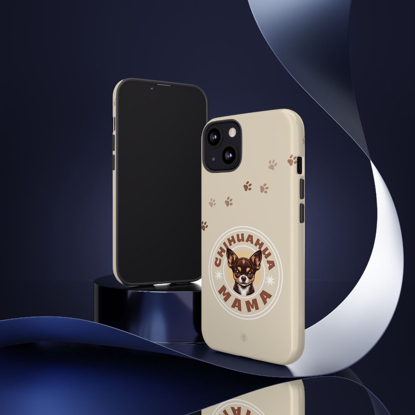Chihuahua Mama - (Brown) Tough Dual Layer Phone Case