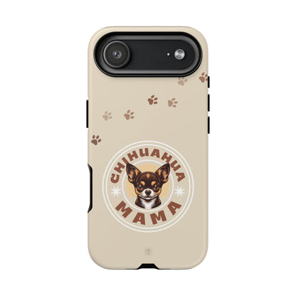 Chihuahua Mama - (Brown) Tough Dual Layer Phone Case