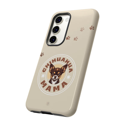 Chihuahua Mama - (Brown) Tough Dual Layer Phone Case
