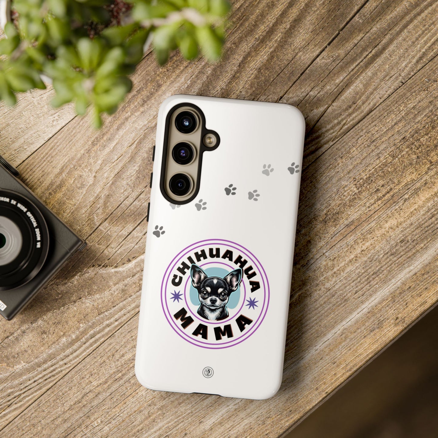Chihuahua Mama - (Black) Tough Dual Layer Phone Case