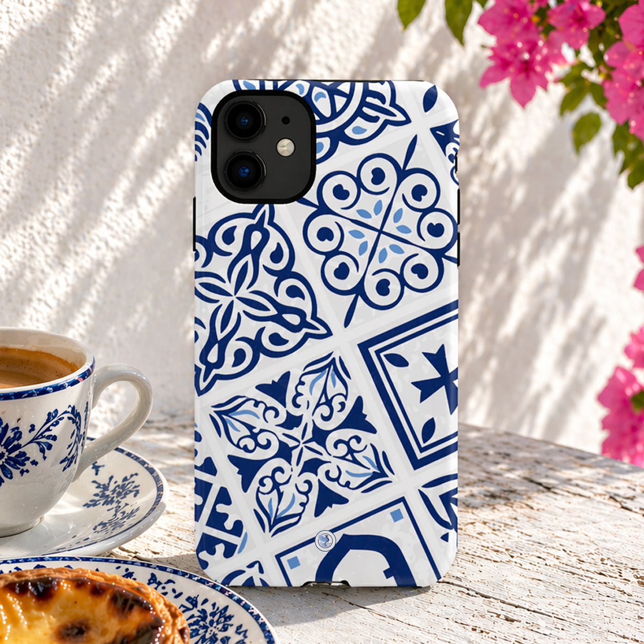 azulejos-blue-and-white-portuguese-ceramic-tile-inspired-tough-Phone-Cover-exclusive-to-Dreamy Phoenix