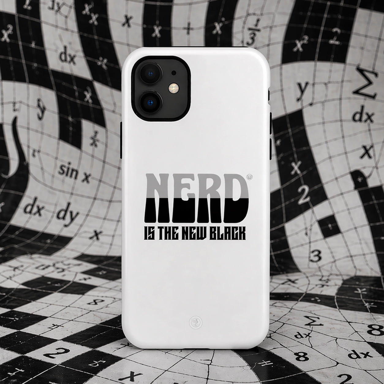 nerd-is-the-new-black-white-Phone-Cover-exclusive-to-Dreamy Phoenix
