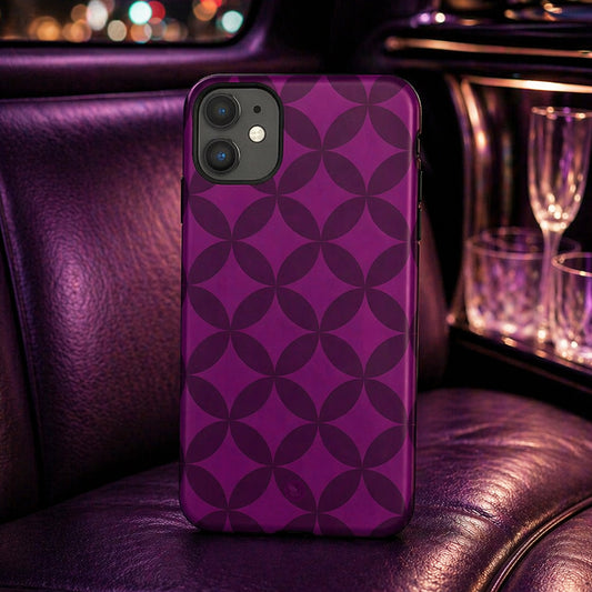 Purple-Geometry-geometric-pattern-tough-phone-cover-exclusive-to-Dreamy Phoenix