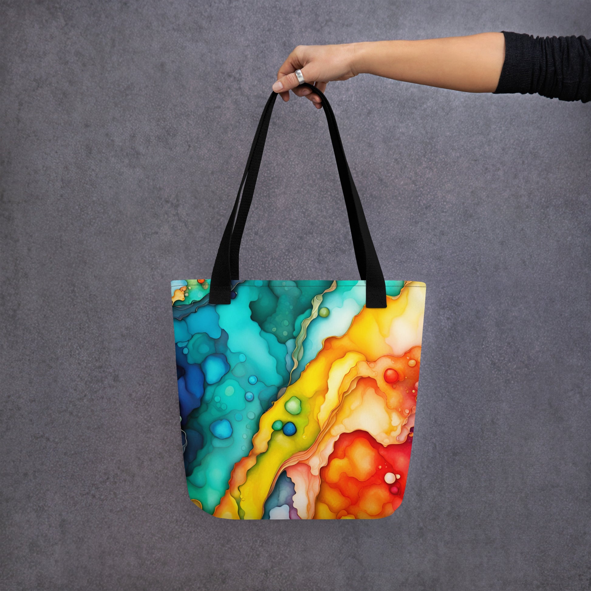 all-over-print-tote-bag-black-15x15-front-69bbd5ec8a36b - Dreamy Phoenix