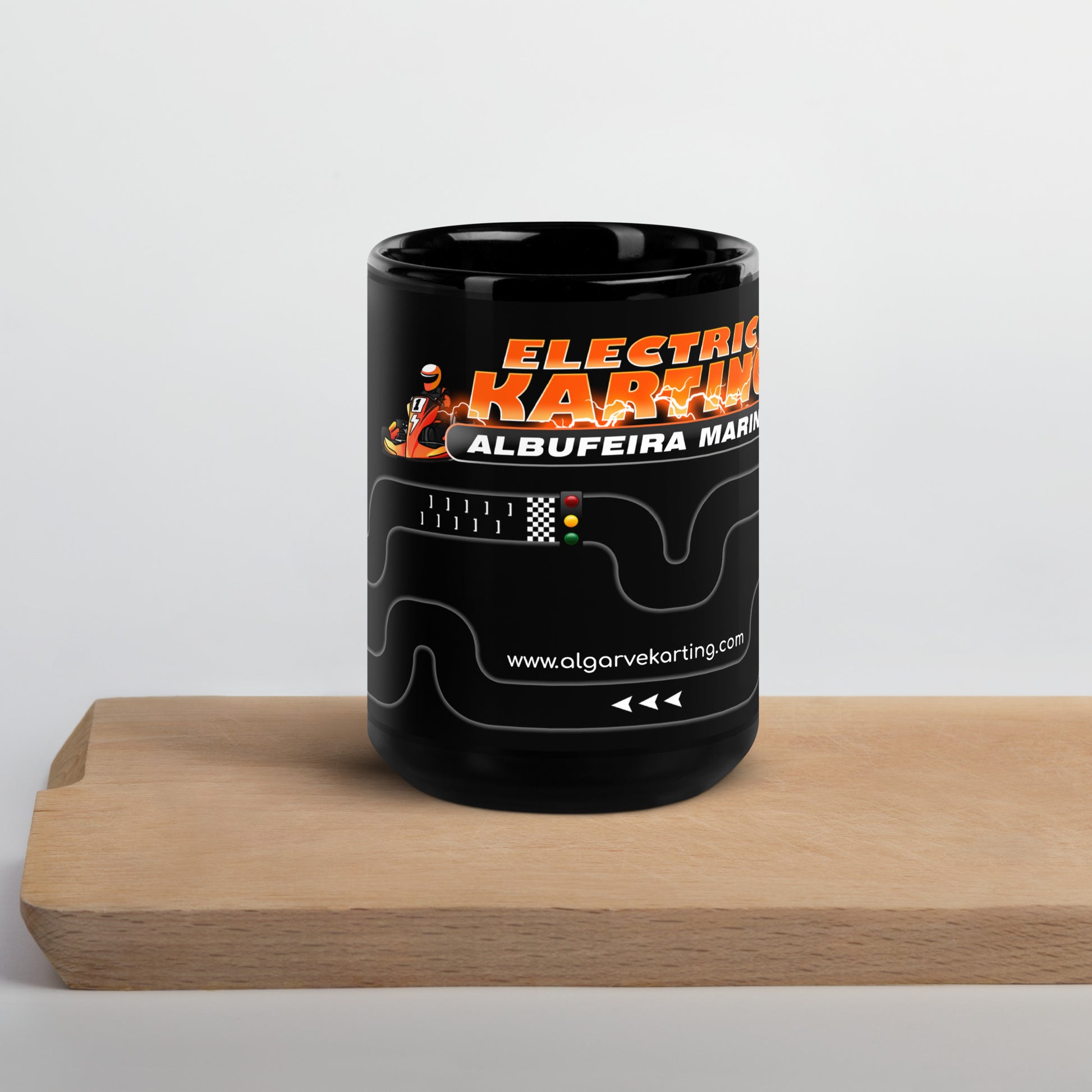 black-electric-karting-mug-with-track-layout-15-oz-front-view-Dreamy Phoenix