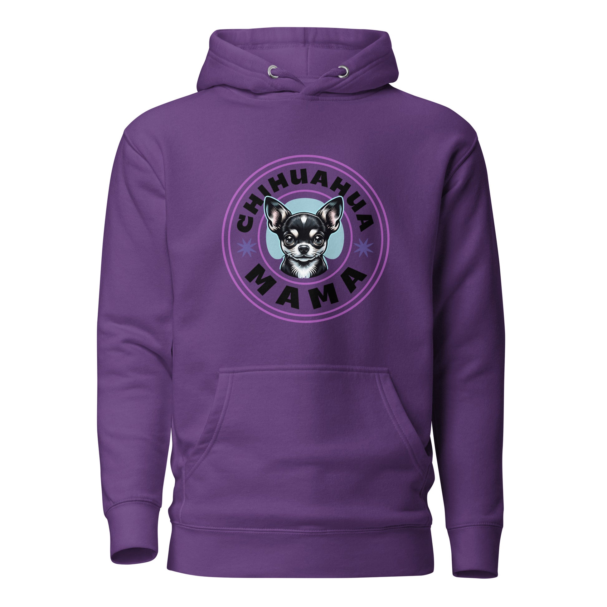 Chihuahua-Mama-unisex-premium-pullover-hoodie-purple-colour-front-Dreamy Phoenix