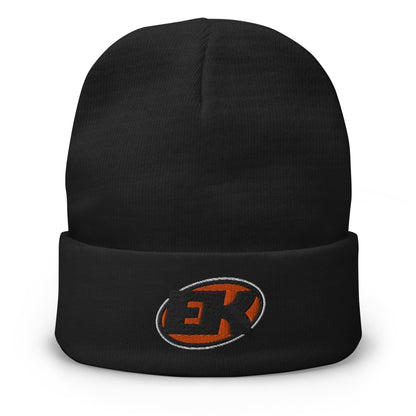 Electric-Karting-knit-beanie-black-front-Dreamy Phoenix
