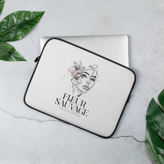 Fleur-Sauvage-laptop-sleeve-13-front-view-Dreamy Phoenix