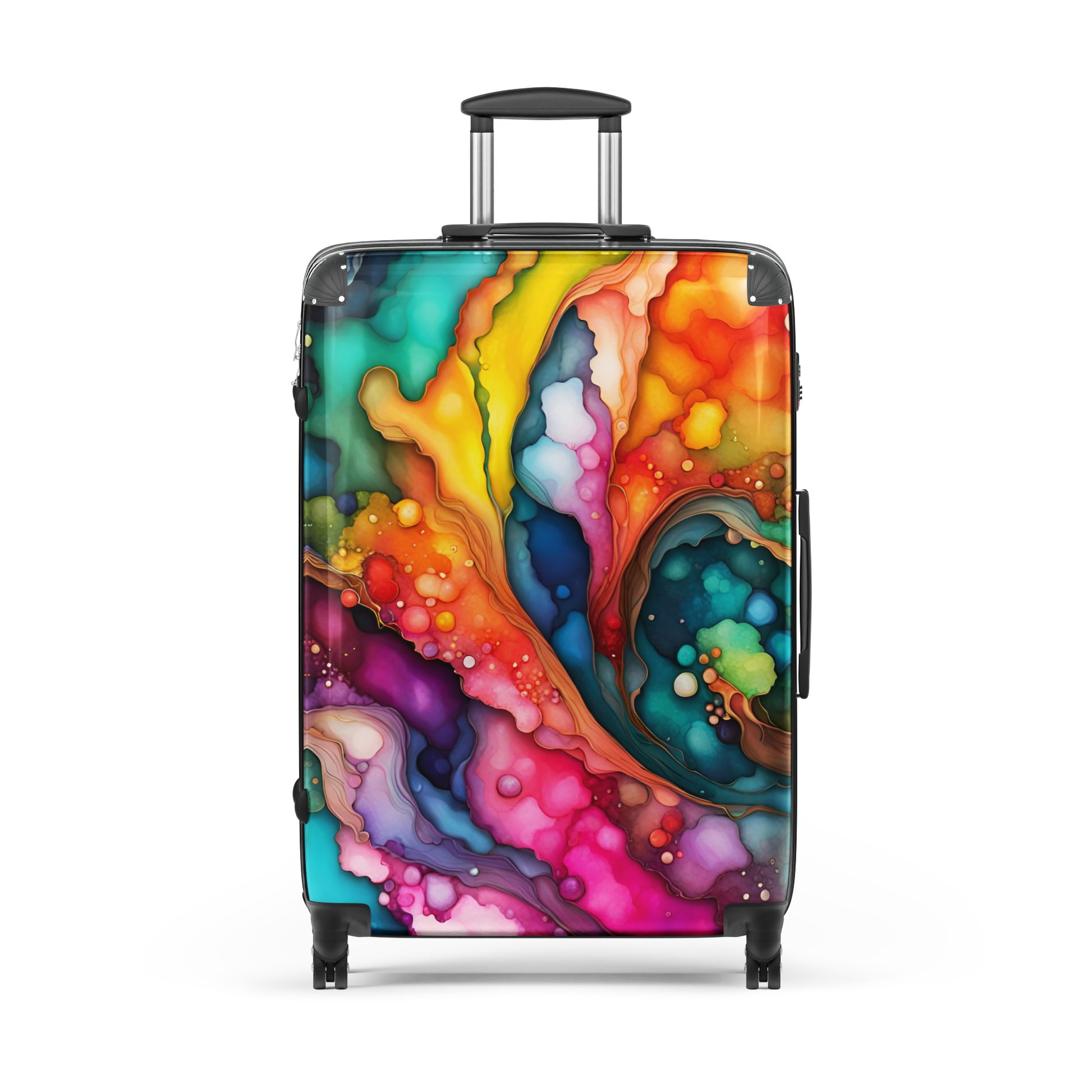Splash-multicolour-vibrant-suitcase-large-front-view-Dreamy Phoenix