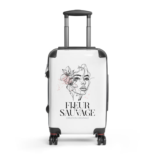 Fleur-Sauvage-small-front-hard shell suitcase-Dreamy Phoenix