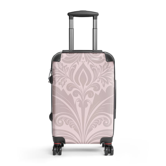 Floral-Bloom-damask-blush-colour-suitcase-small-front-Dreamy Phoenix