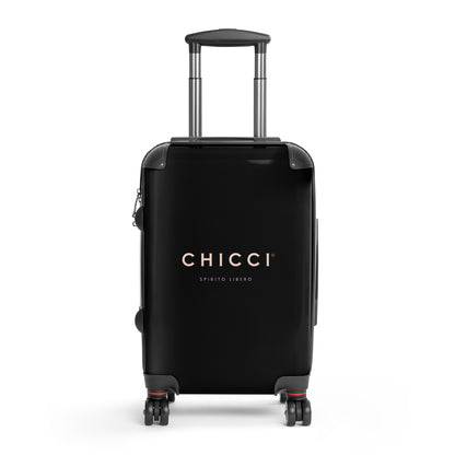 Chicci-Spirito-Libero-suitcase-black-small-front-Dreamy Phoenix