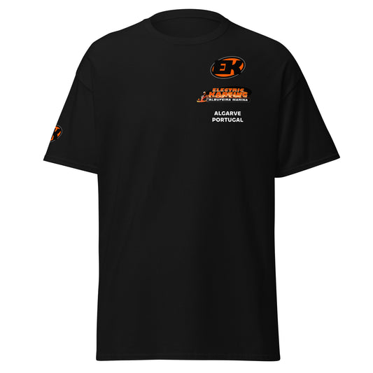 personalised-electric-karting-unisex-classic-tee-black-colour-front-view-Dreamy Phoenix