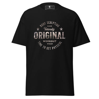 original-workout-wear-unisex-classic-gym-tee-black-front-view-Dreamy Phoenix