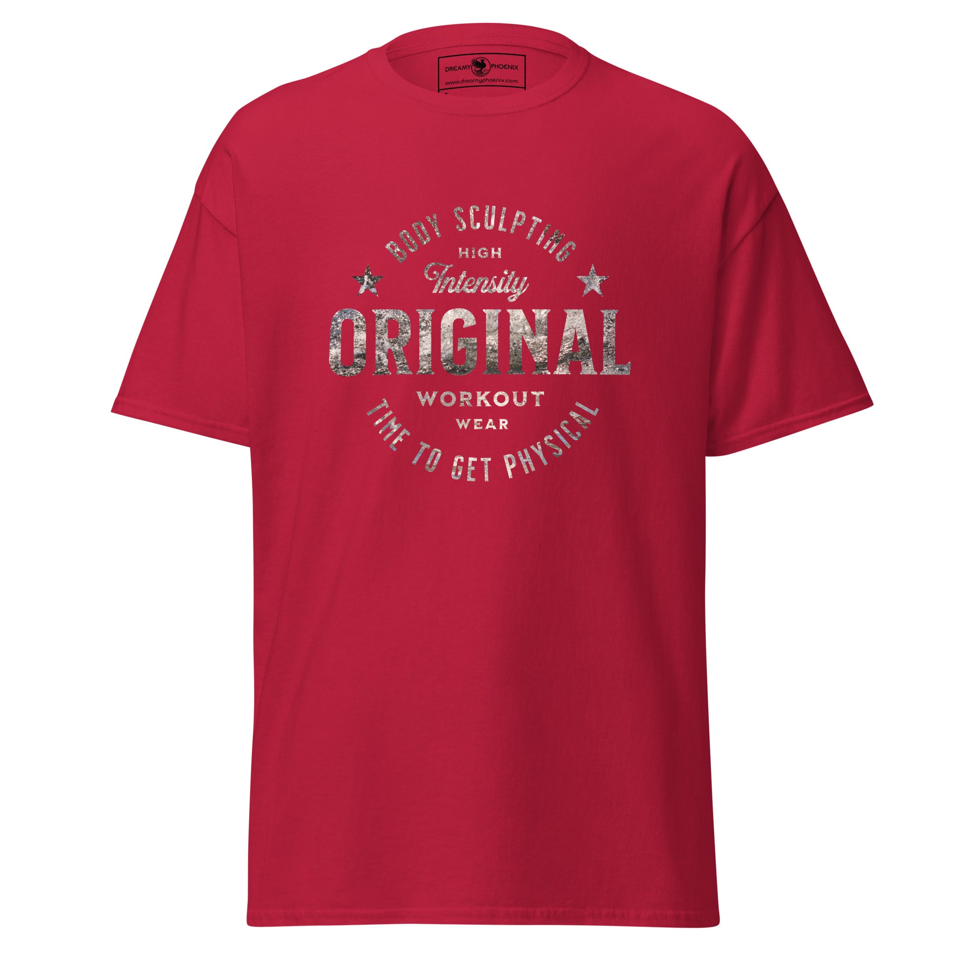 original-workout-wear-unisex-classic-gym-tee-cardinal-red-front-view-Dreamy Phoenix