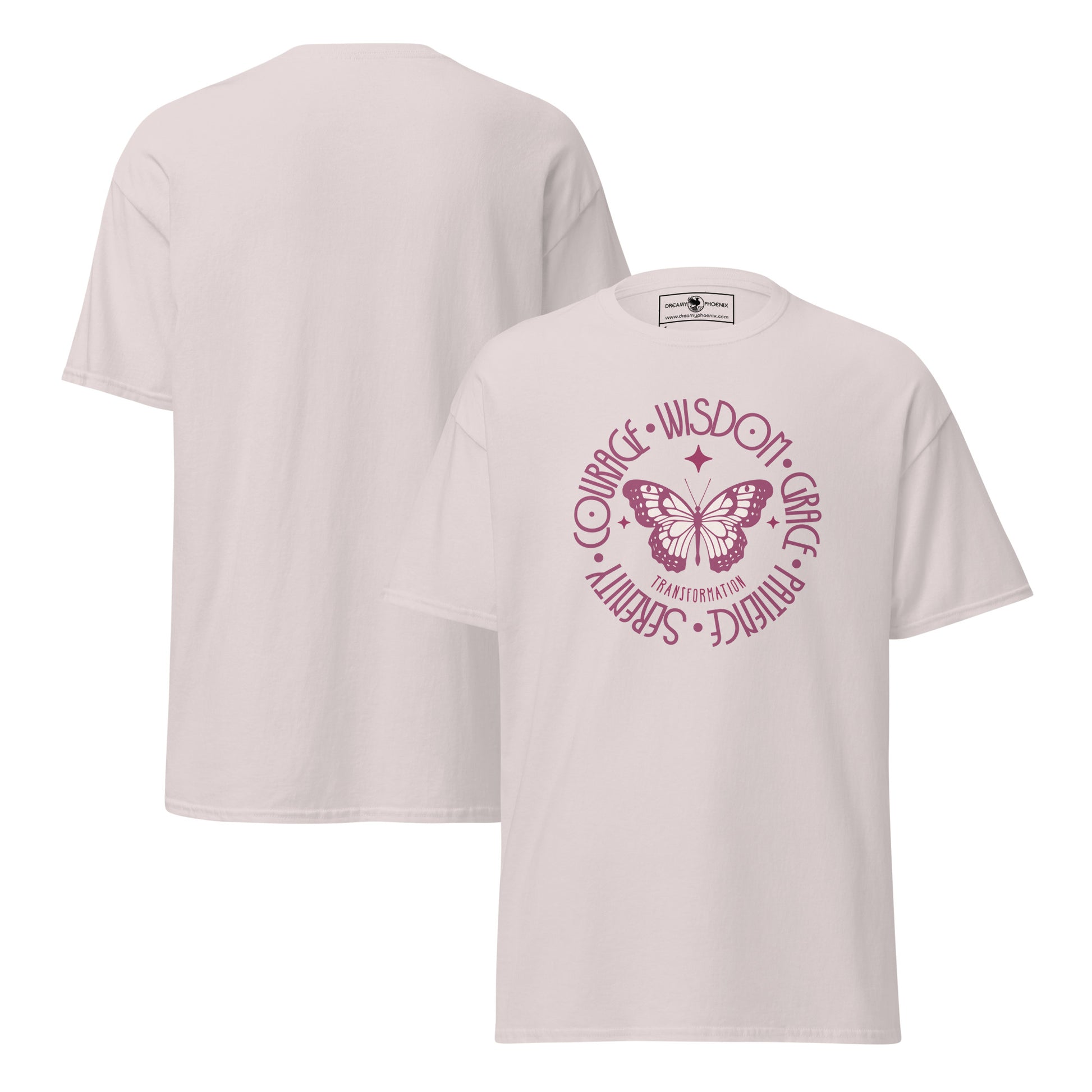unisex-classic-tee-ice-grey-front-and-back-69dd8a89d6fc4 - Dreamy Phoenix