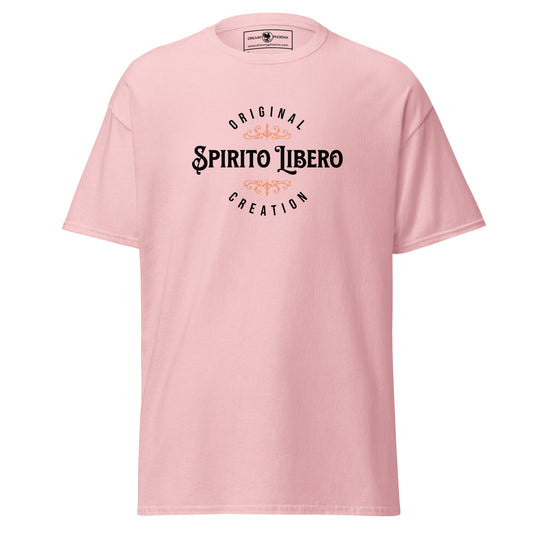 spirito-libero-free-spirit-unisex-classic-tee-light-pink-front-view-Dreamy Phoenix