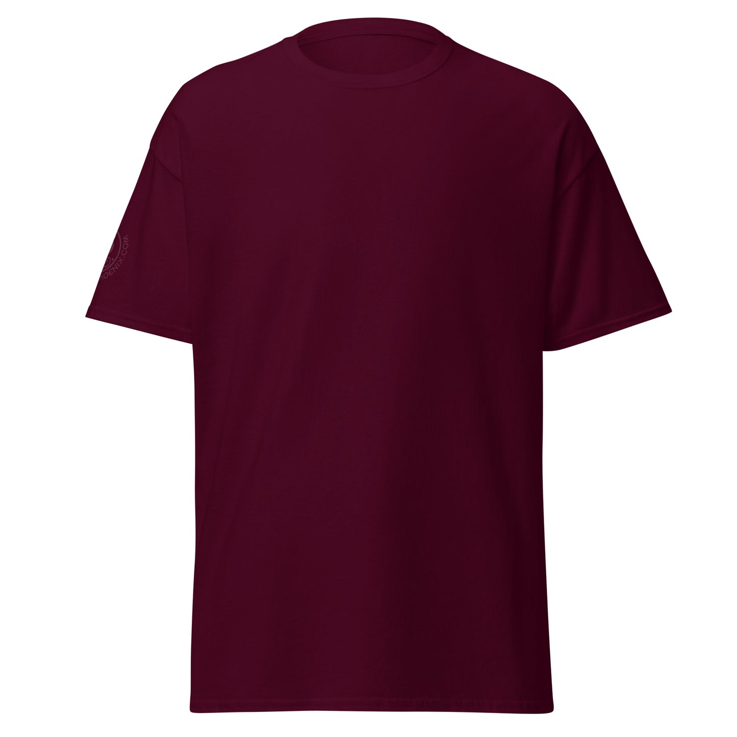 unisex-classic-tee-maroon-front-69d63f052c6dd - Dreamy Phoenix
