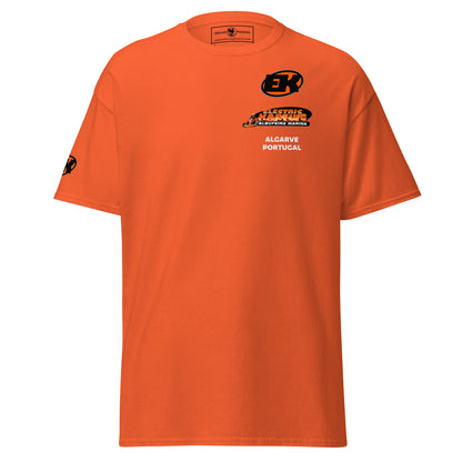 personalised-electric-karting-unisex-classic-tee-orange-colour-front-view-Dreamy Phoenix