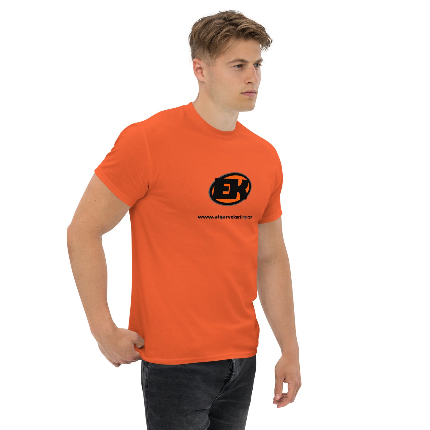 Electric-Karting-unisex-classic-tee-orange-right-front-Dreamy Phoenix