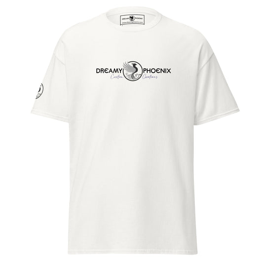 dreamy-phoenix-official-branded-unisex-classic-tee-white-front-view-Dreamy Phoenix