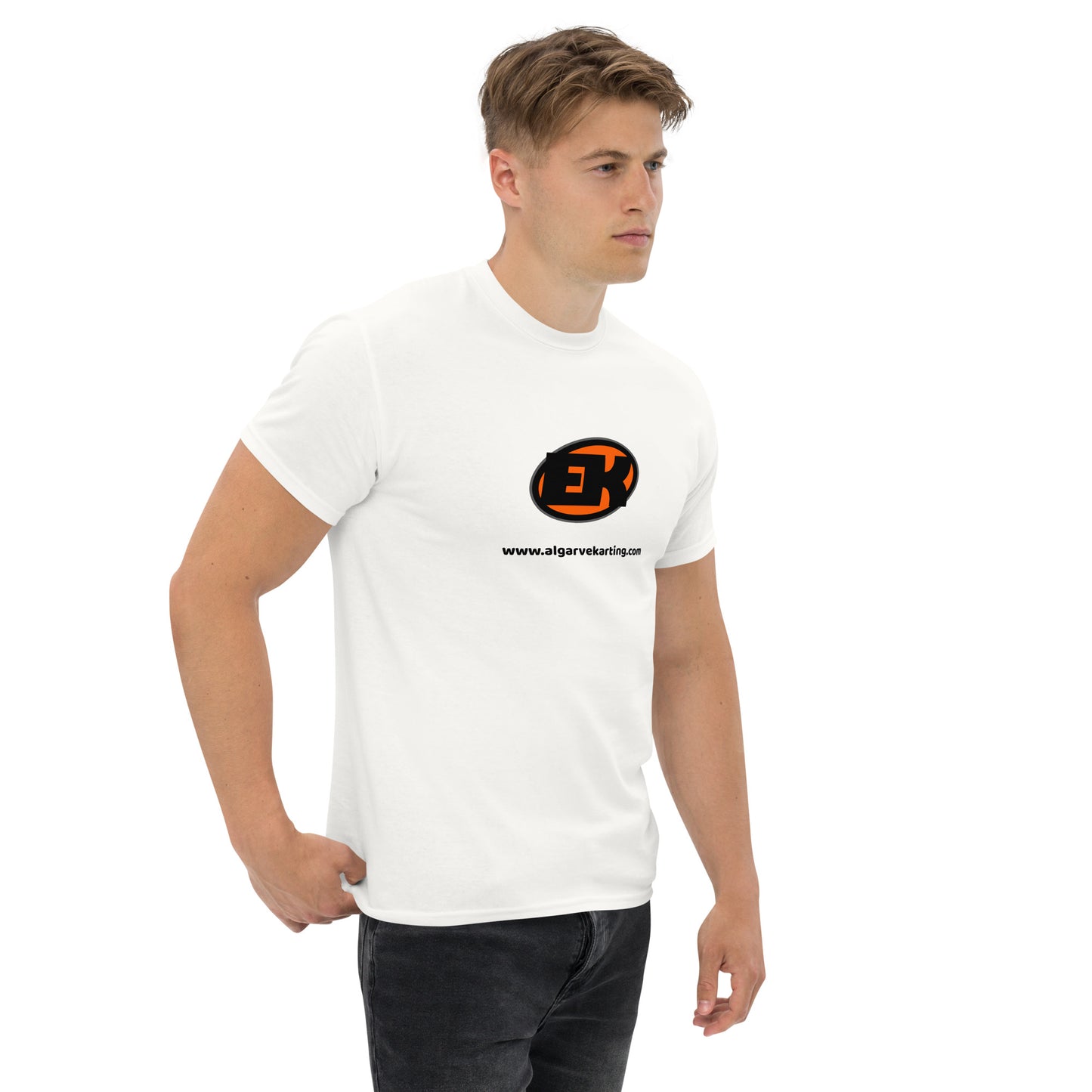 Electric-Karting-unisex-classic-tee-white-right-front-Dreamy Phoenix
