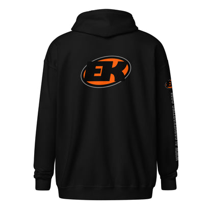 electric-karting-unisex-heavy-blend-zip-hoodie-black-back-view-Dreamy Phoenix