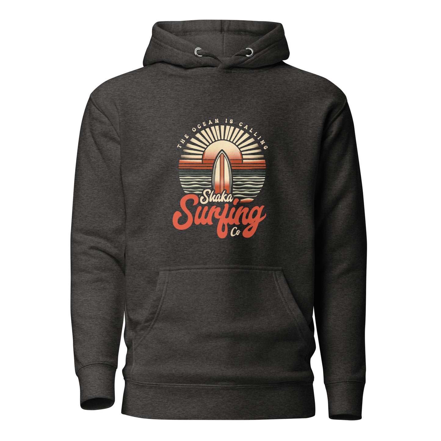 shaka-surfing-co-unisex-premium-pullover-hoodie-charcoal-heather-front-view-Dreamy Phoenix