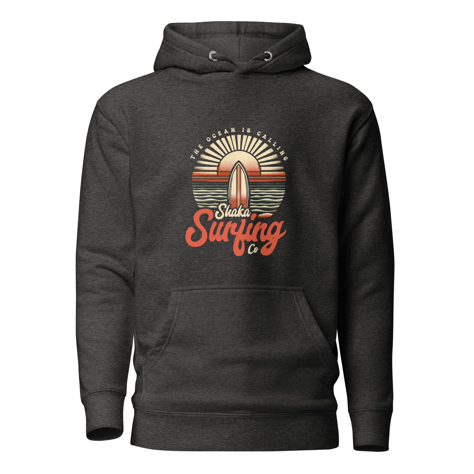 shaka-surfing-co-unisex-premium-pullover-hoodie-charcoal-heather-front-view-Dreamy Phoenix