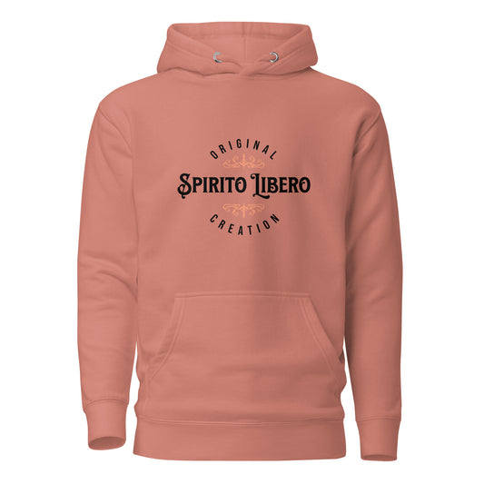 spirito-libero-free-spirit-unisex-premium-pullover-hoodie-dusty-rose-front-view-Dreamy Phoenix